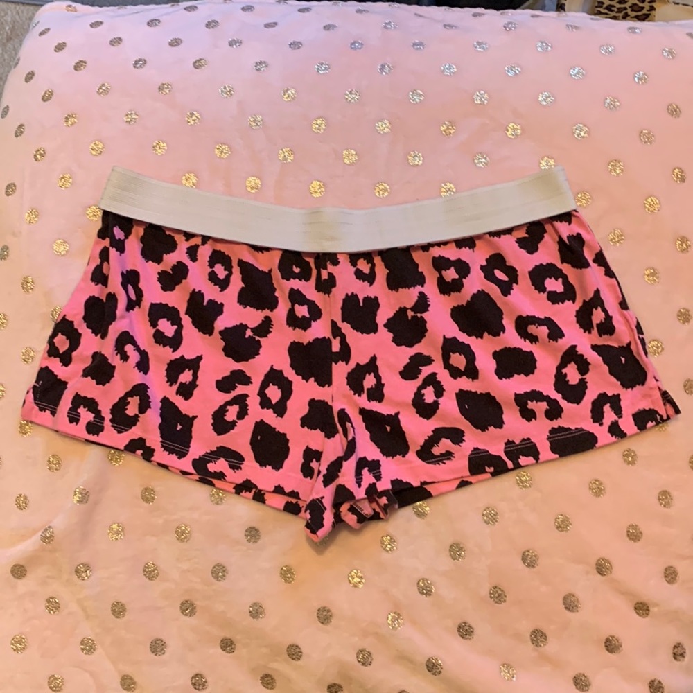 No Boundaries Pink and Black XL Leopard Shorts